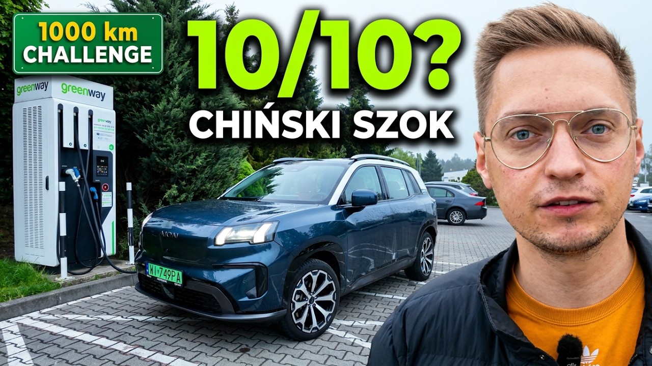 GAC Aion V jest SZYBSZY NIŻ TESLA! 🤯 NIE WIERZYŁEM, ŻE TO ZROBI na trasie 1000 km Challenge...