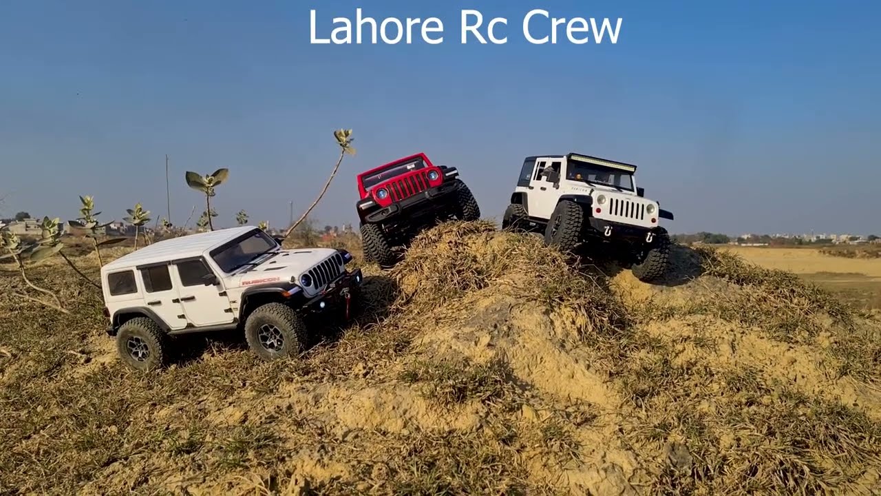 RC Crew's day out, Axial Scx10 1, 2 and 3 trail run