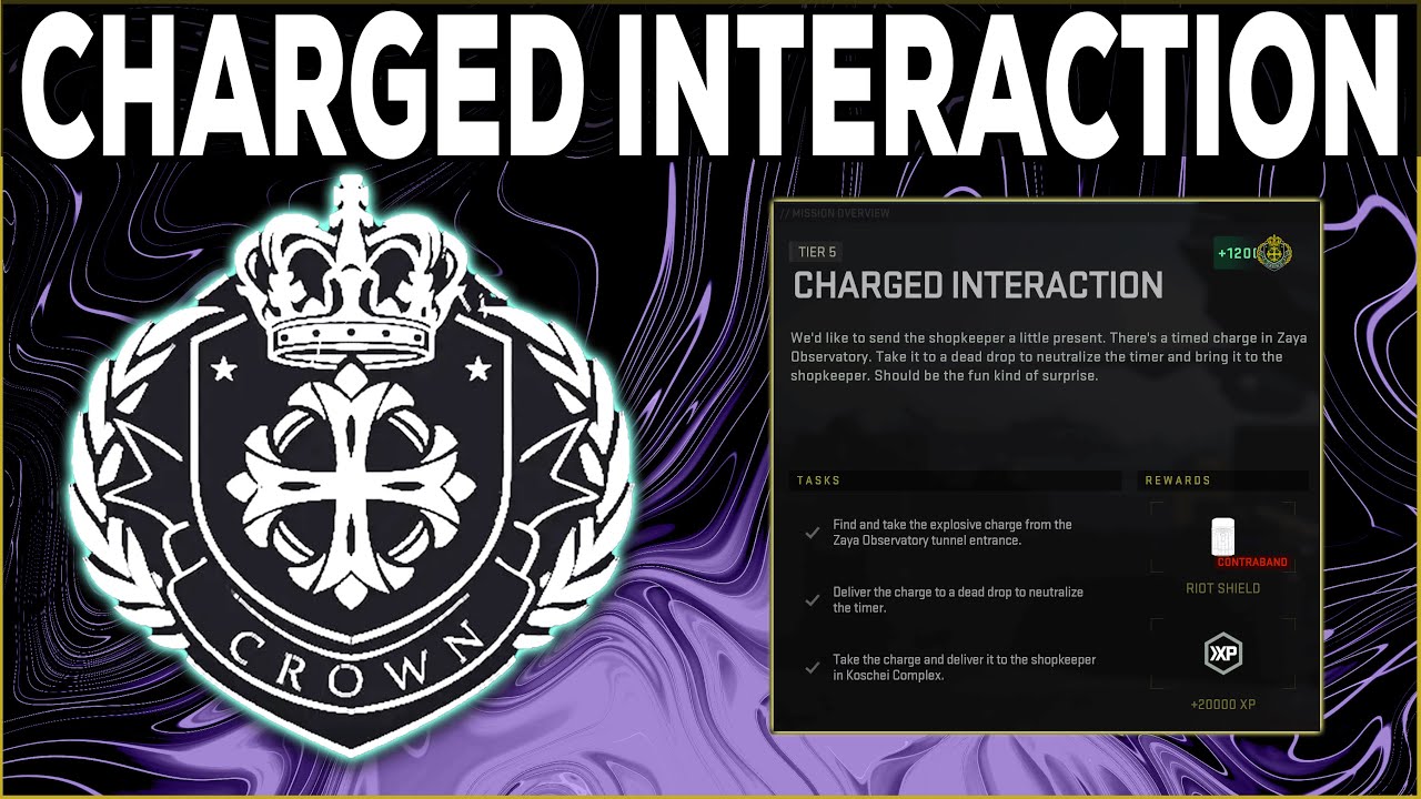 DMZ Charged Interaction Mission Guide - Tier 5 Crown - Zaya Observatory Tunnel Entrance