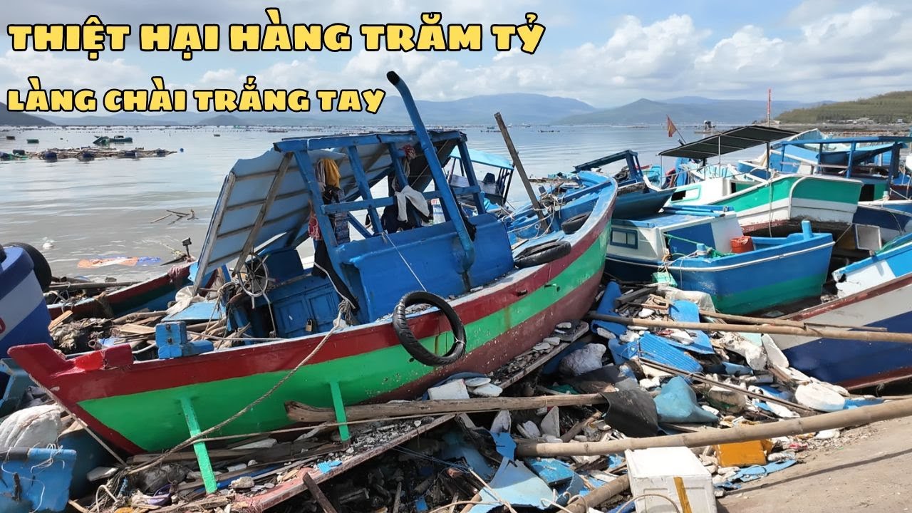 Làng Chài Tan Hoang Thiệt Hại Hàng Trăm Tỷ Ngư Dân Trắng Tay Sau Bão Số 13