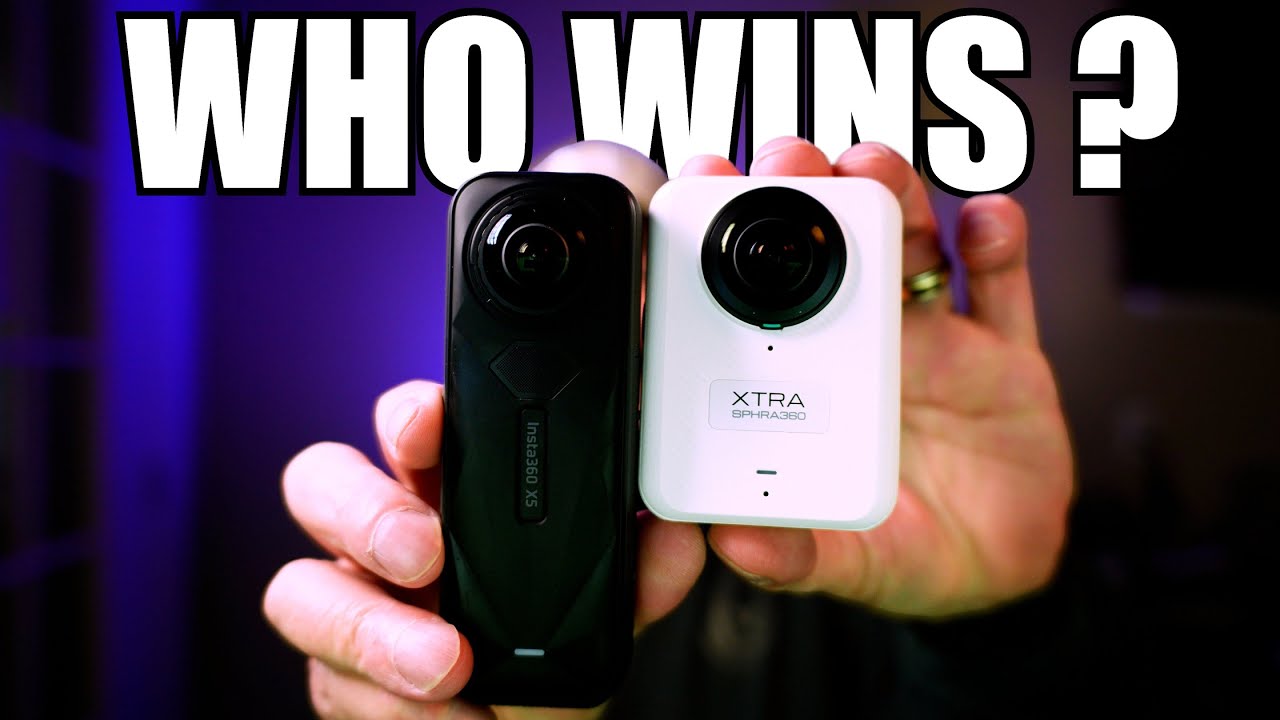 Сравнение Xtra Sphra 360 и Insta360 X5 в условиях низкой освещенности.