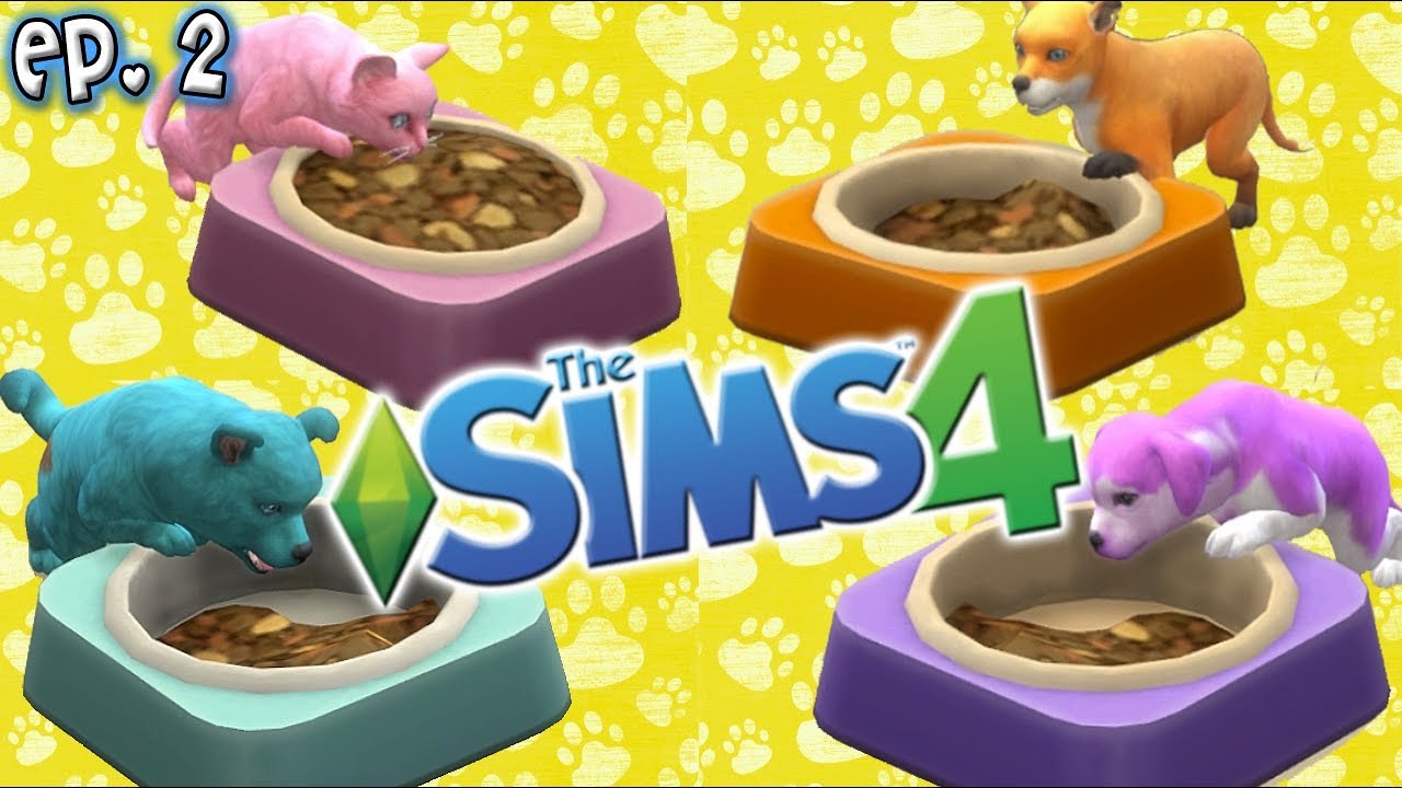 Rainbow Cuteness - The Sims 4: Raising YouTubers as PETS - Ep 2 (Cats & Dogs Expansion)