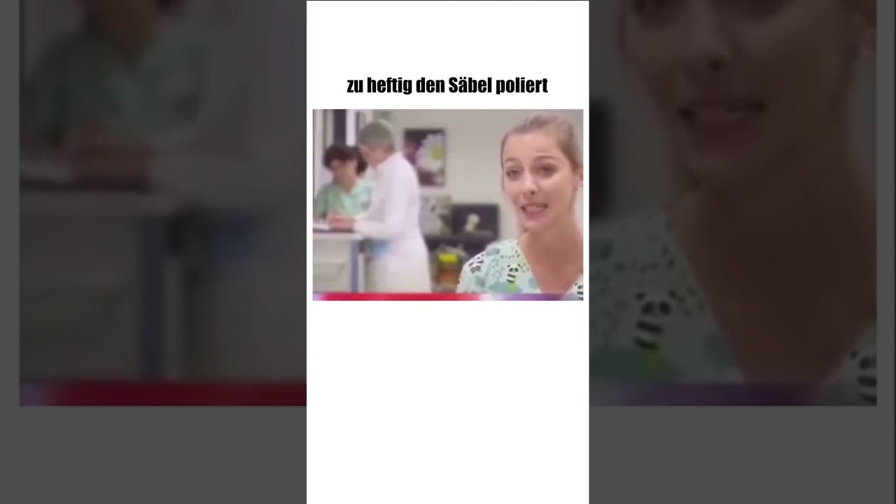 Zu heftig den S&auml;bel poliert