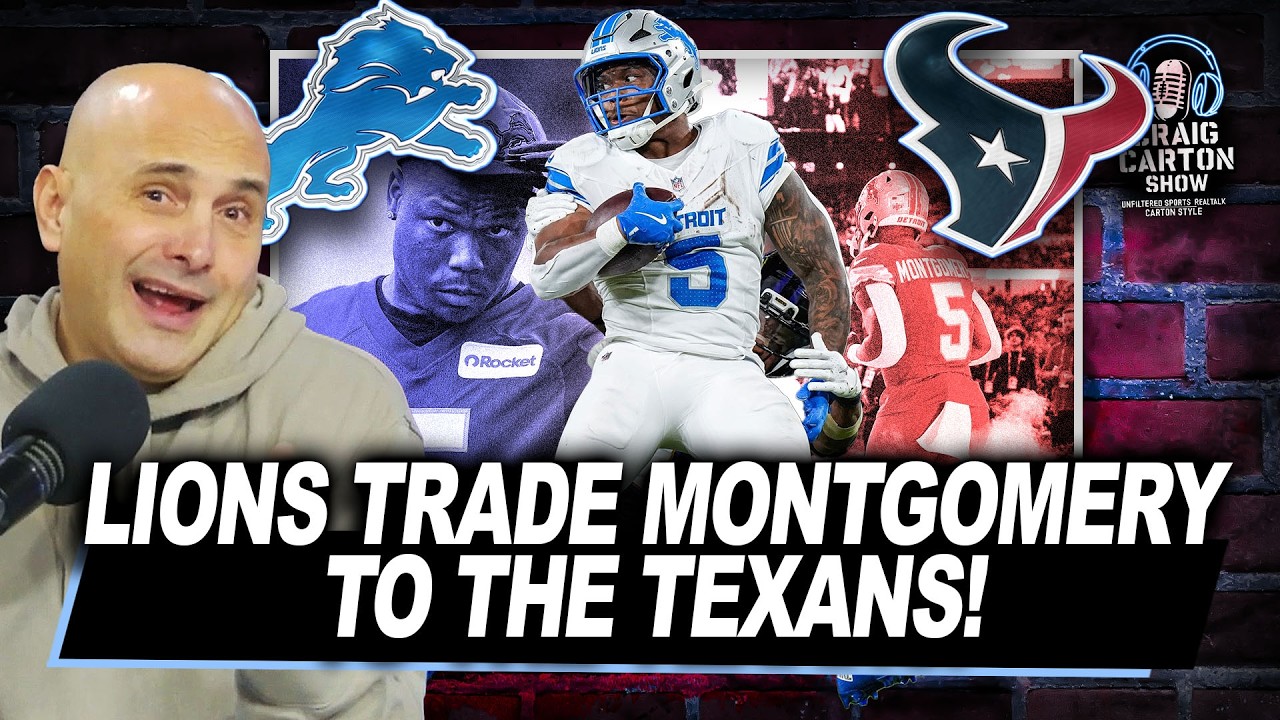 NFL LATEST: Lions Trade David Montgomery to the Texans! | The Craig Carton Show