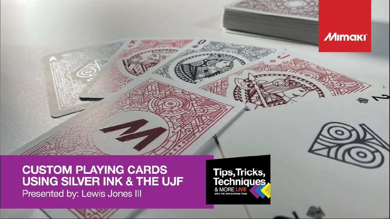 Tips, Tricks & Techniques ~ Custom Playing Cards Using Silver Ink and the UJF Series