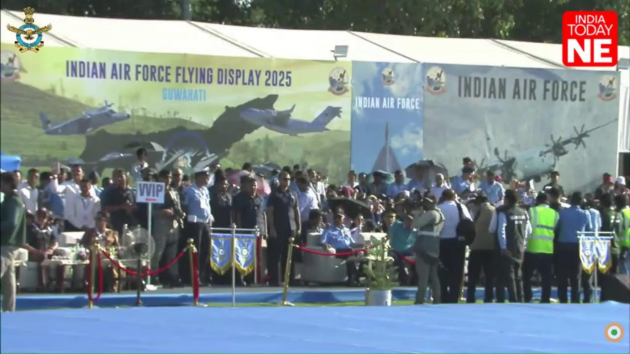 LIVE: Indian Air Force Day flypast takes off; spectacular air display at Assam's&nbsp;Lachit&nbsp;Ghat
