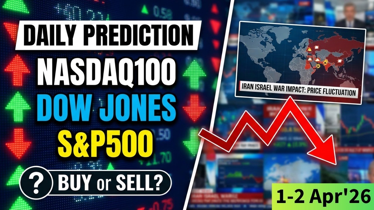 NASDAQ100 | S&P500 | Dow Jones - Best Technical Analysis & Prediction Today 1-2 April 2026