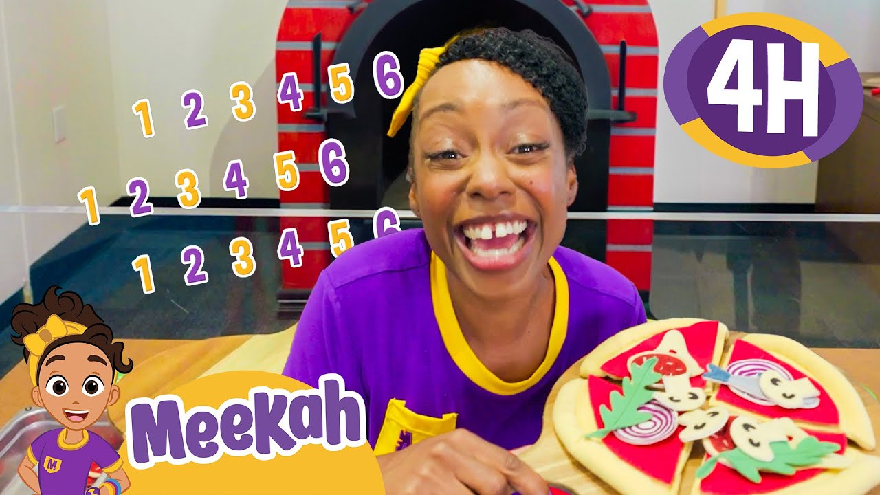Meekah Makes Pizza While Counting to 6! 🍕🔢 Children’s Museum Learning Fun | 4 HR OF MEEKAH!