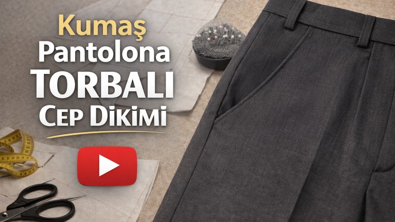 Kumaş Pantolona Torbalı Cep Dikimi | Adım Adım Kolay Anlatım