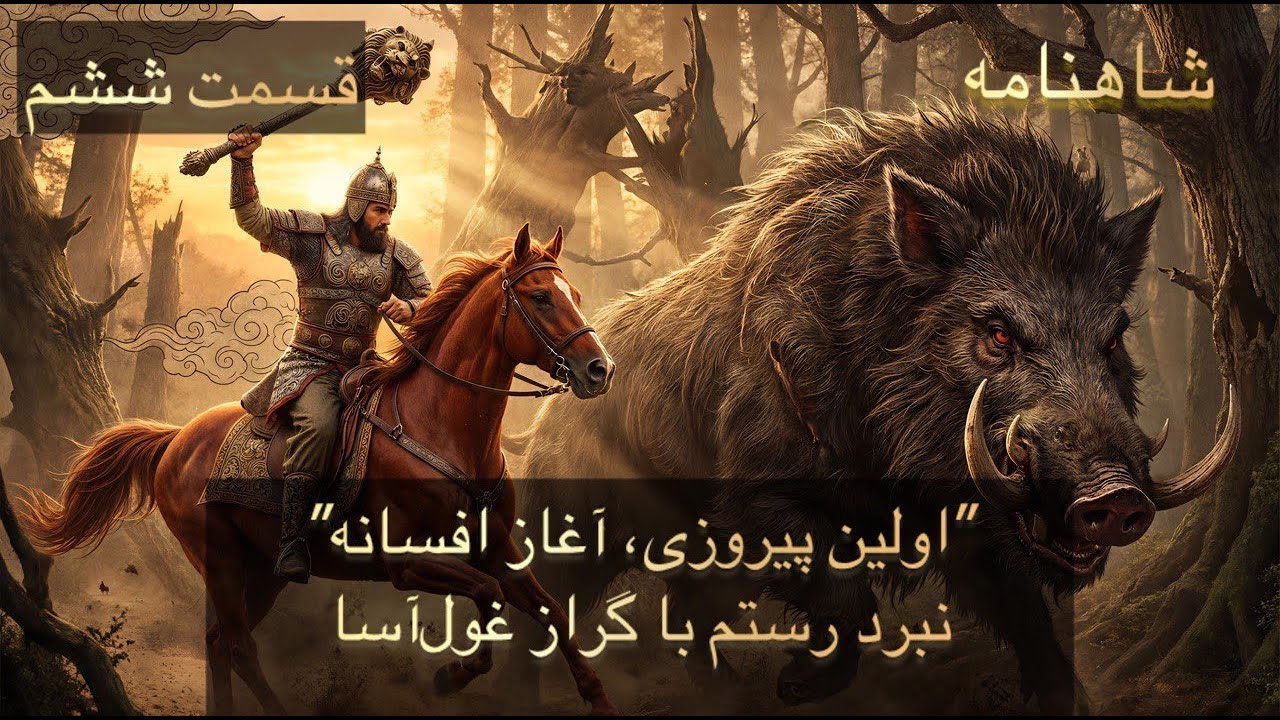 🦁 داستان رستم | تولدی افسانه‌ای تا آغاز هفت‌خوان ⚔️ روایت حماسی شاهنامه