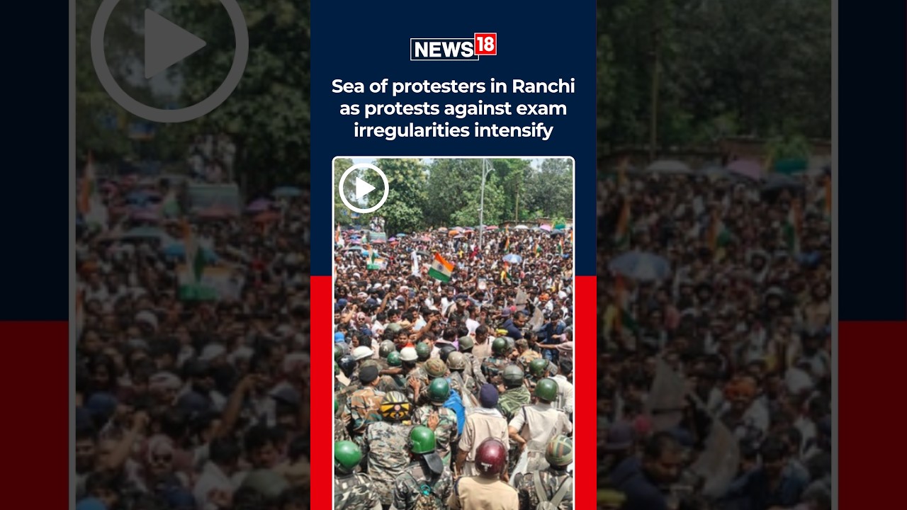 Ranchi Protest Escalates: Thousands Of Job Aspirants Face Water Cannons During Assembly March