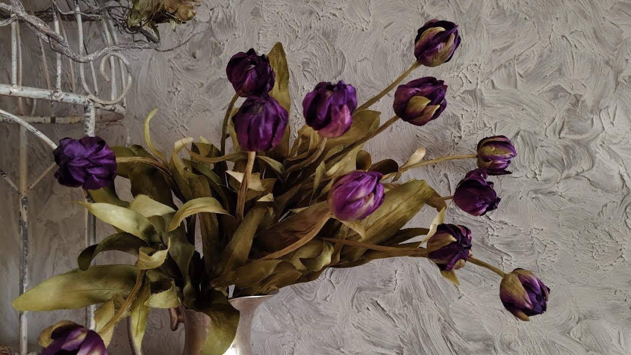 【布花チューリップ ブラック ヒーロー Tulip Black Hero】一目惚れしたお花を布花に！