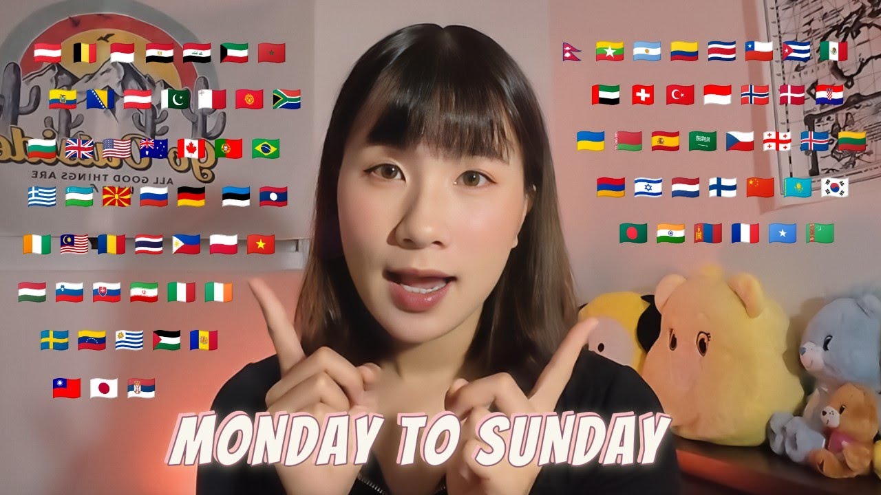 ASMR MONDAY TO SUNDAY in 60+ Different Languages📅 (2 hours for sleep)