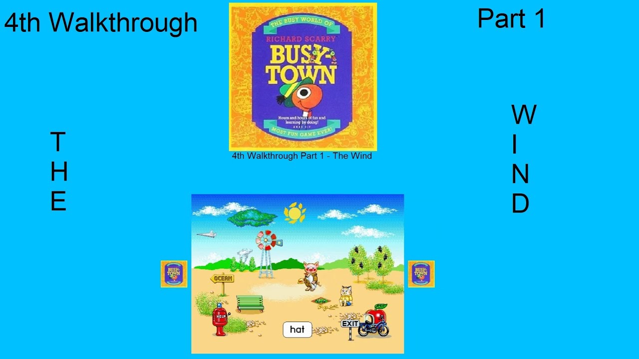 Richard Scarry's Busytown 4th Walkthrough Part 1 - The Wind