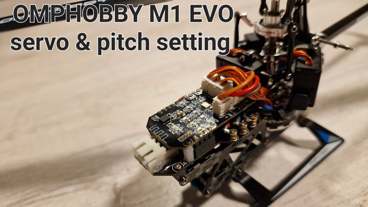 OMPHOBBY M1 EVO easy setting, servo & pitch setting