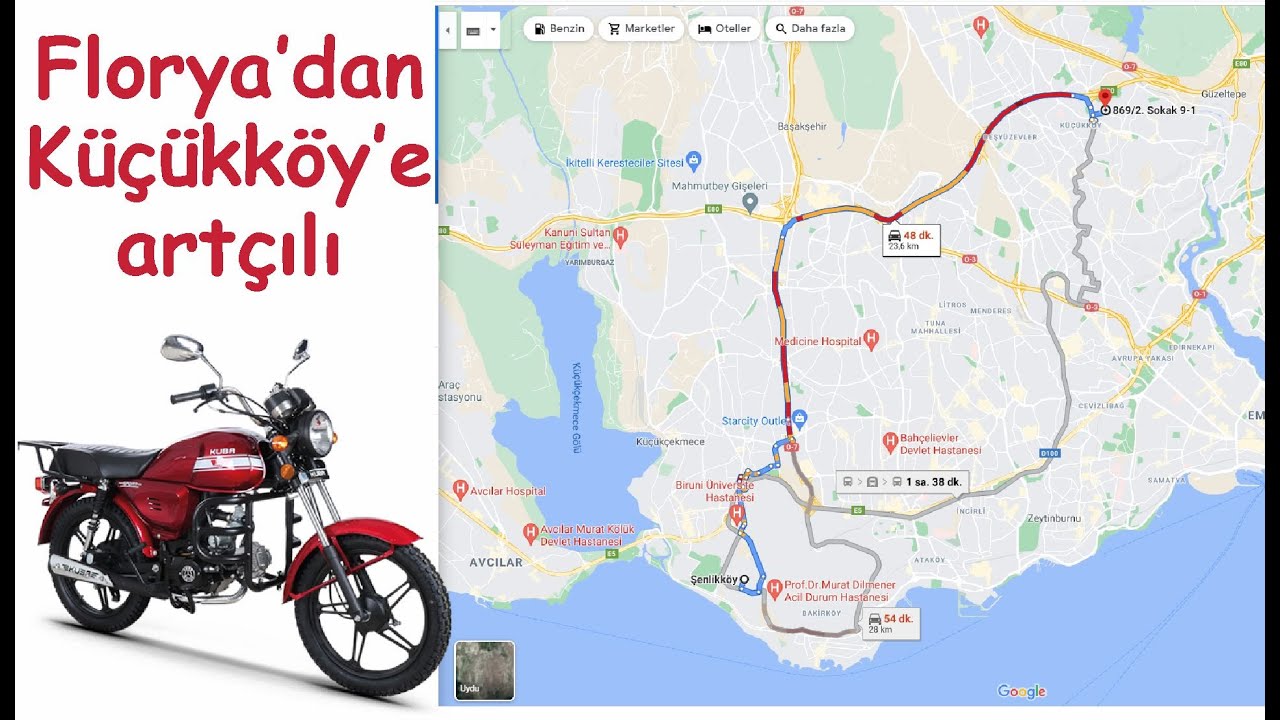 Kuba X boss İle Florya'dan Küçükköy'e Artçılı 29 Km.