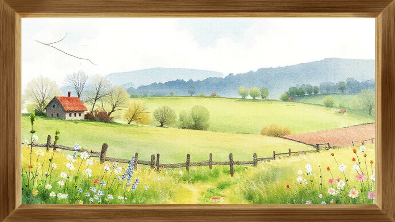 Summer🌞Fields Landscapes 🖼️ Oil Painting | Frame Tv Art Gallery | 4K Screensavers