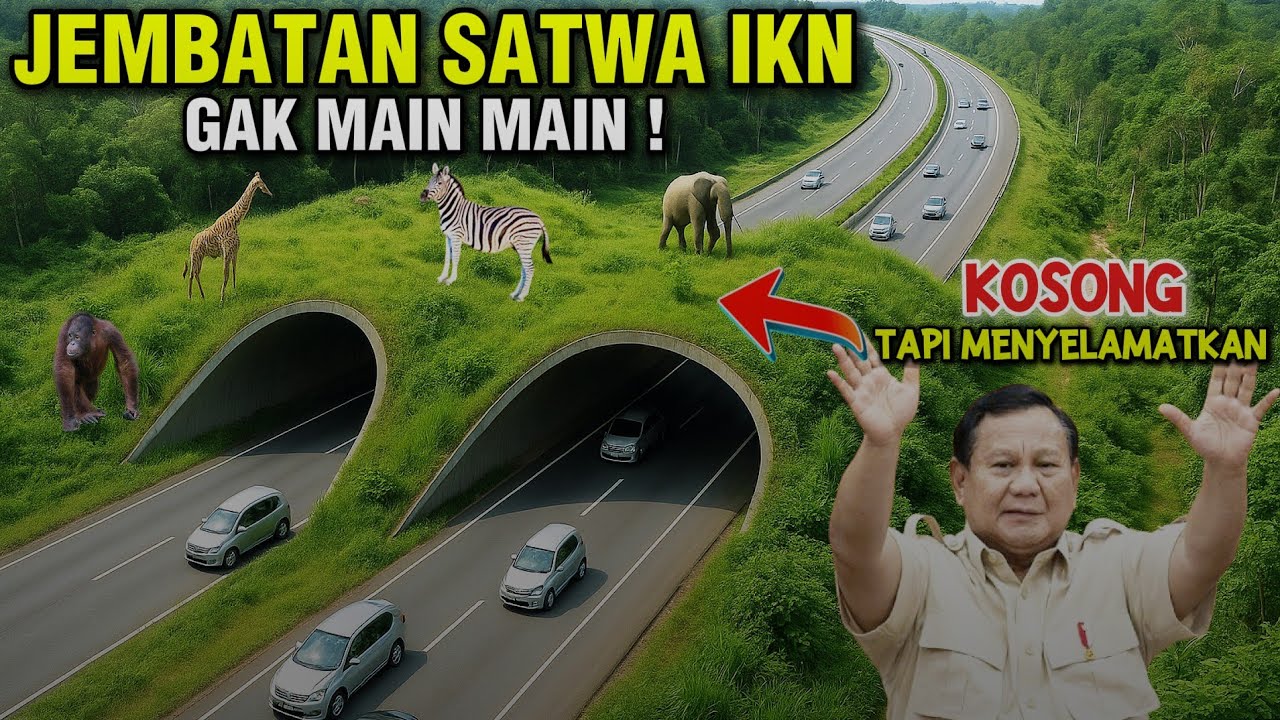 Indonesia Dipuji Dunia‼️ Apakah Kita Tahu Fungsi Proyek Pembangunan Jembatan Satwa IKN❓