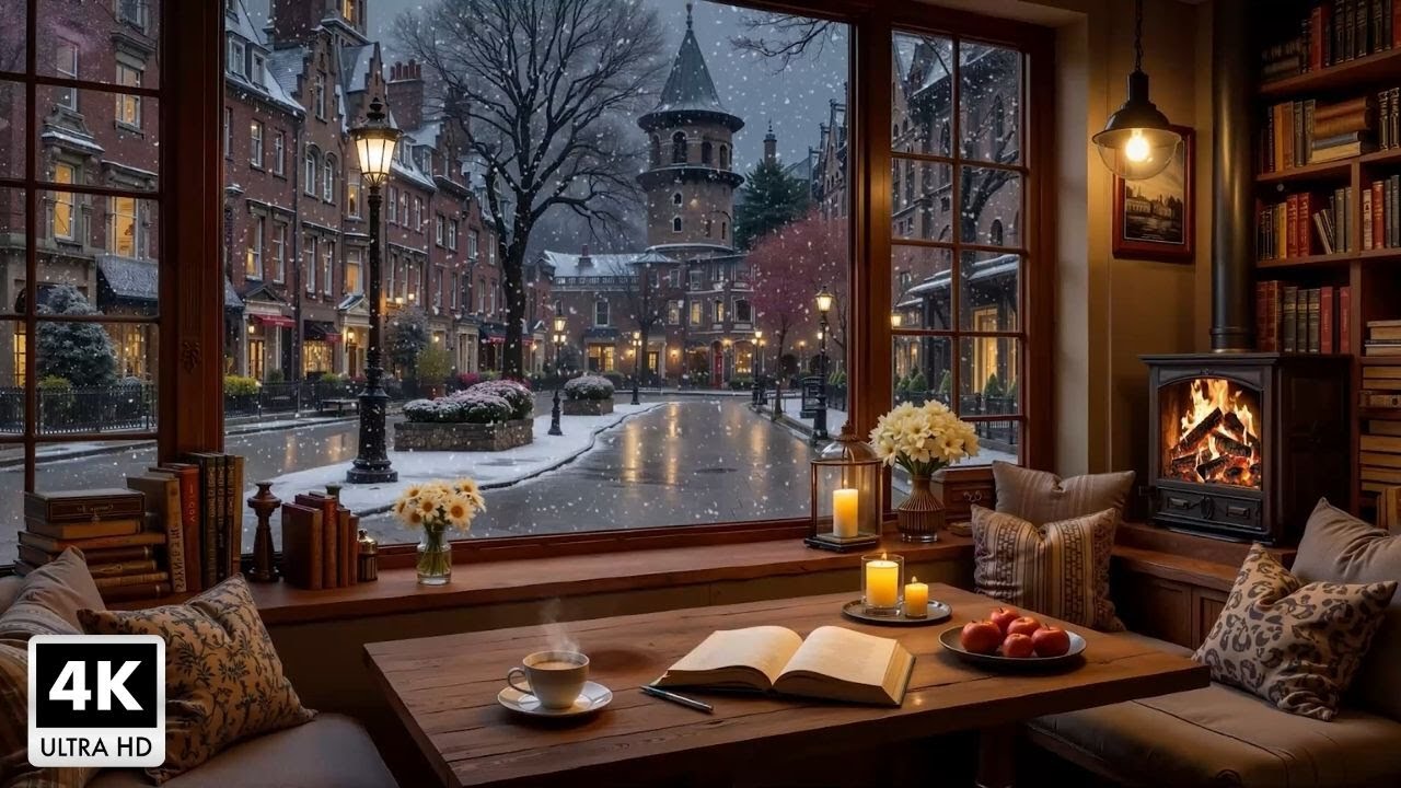 Slow Jazz Music in Coffee Shop Ambience for Work, Study and Relax ~ Beautiful Jazz Piano Music