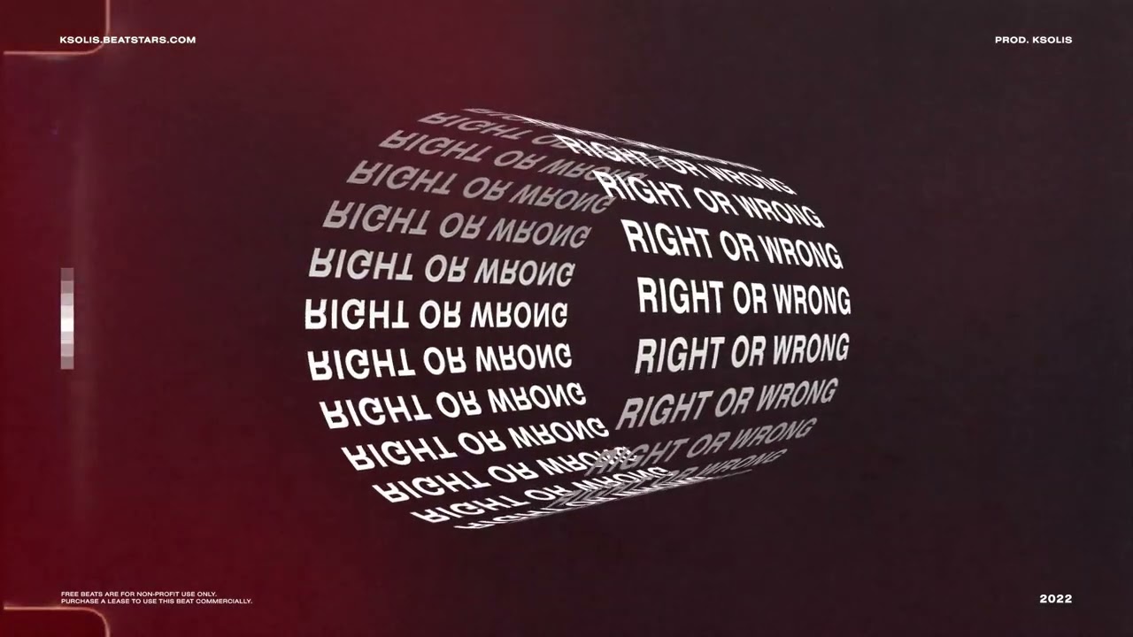 [FREE] Blxst x Bino Rideaux Type Beat - Right or Wrong (Prod. ksolis)