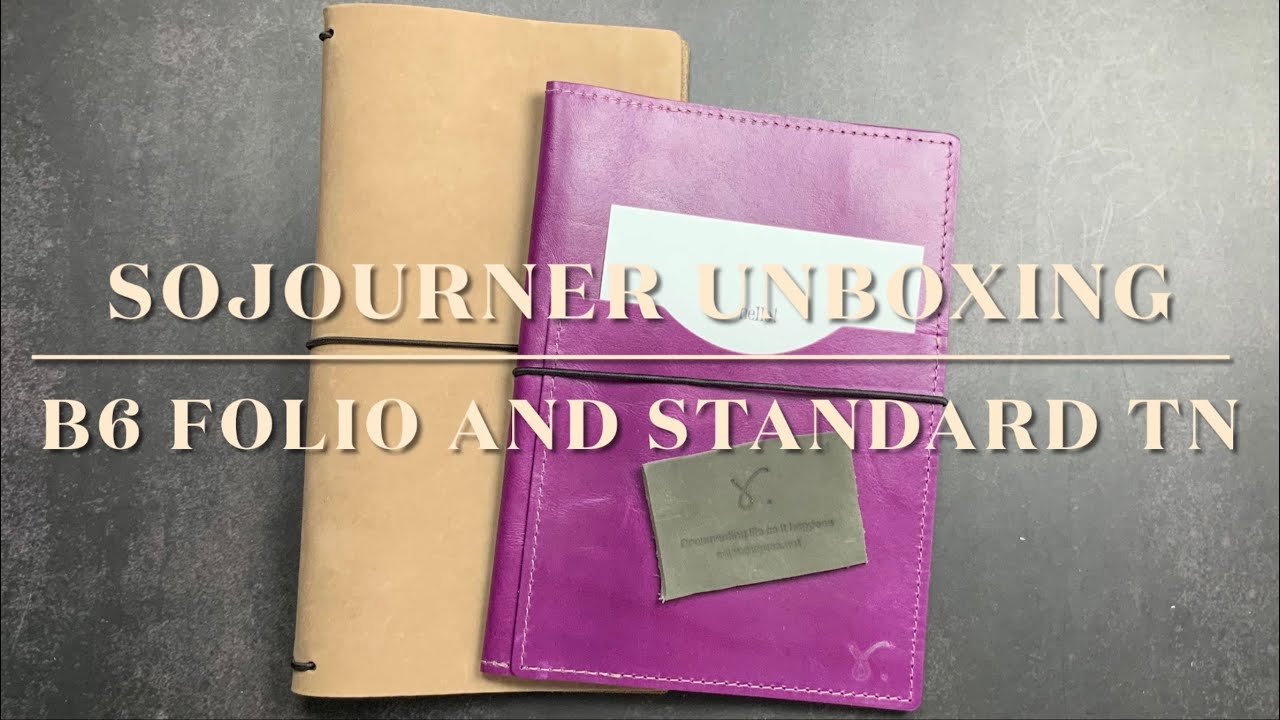 Sojourner Unboxing | B6 Folio (Lydia) and Standard Travelers Notebook (Sand) | @retrowtures3896
