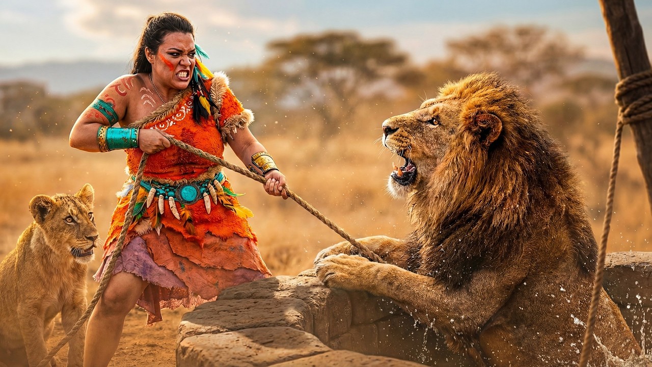 Life Million Years Ago: When a Girl Saved a Lion Trapped in a Well | Animal Rescue