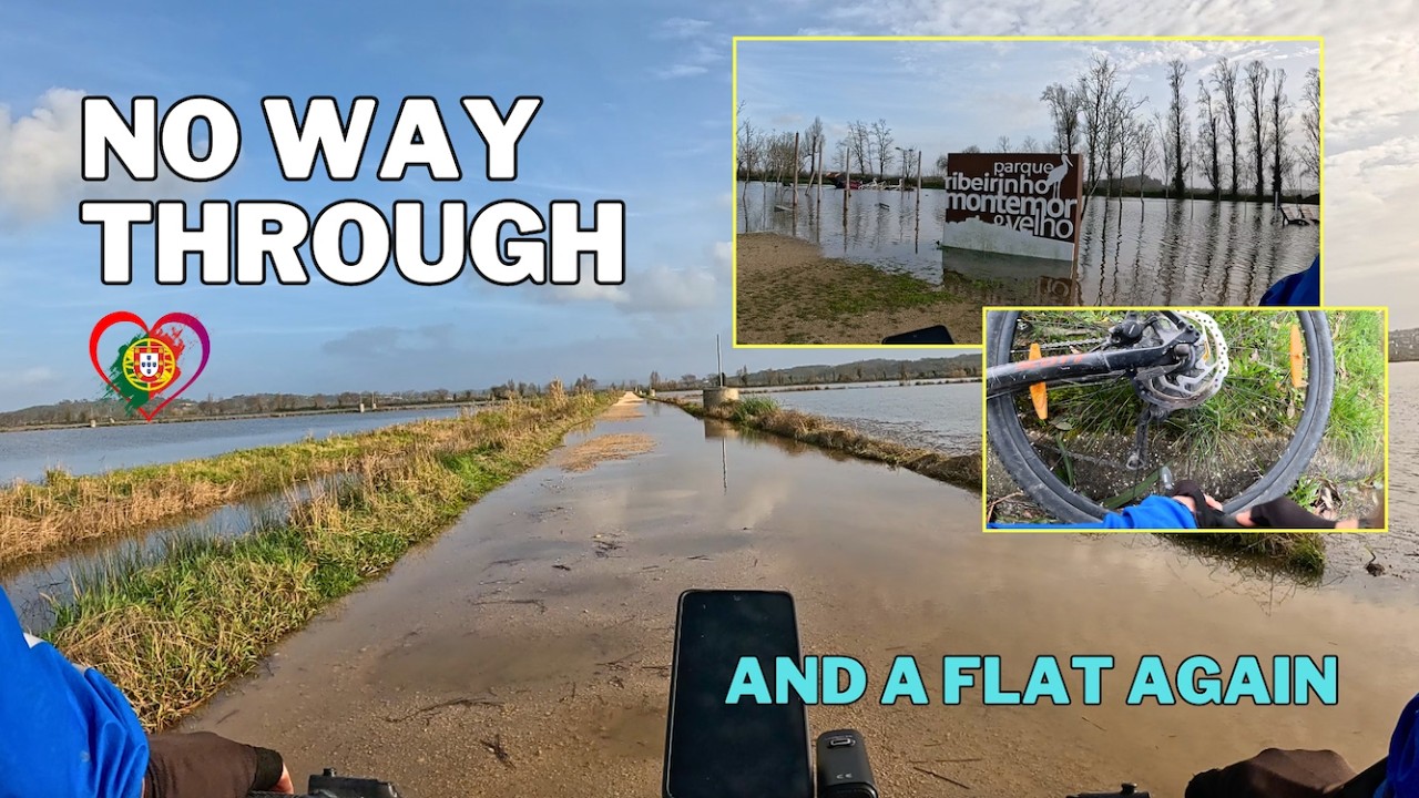 Flooded Roads Again… And a Flat Tire at the End 🇵🇹