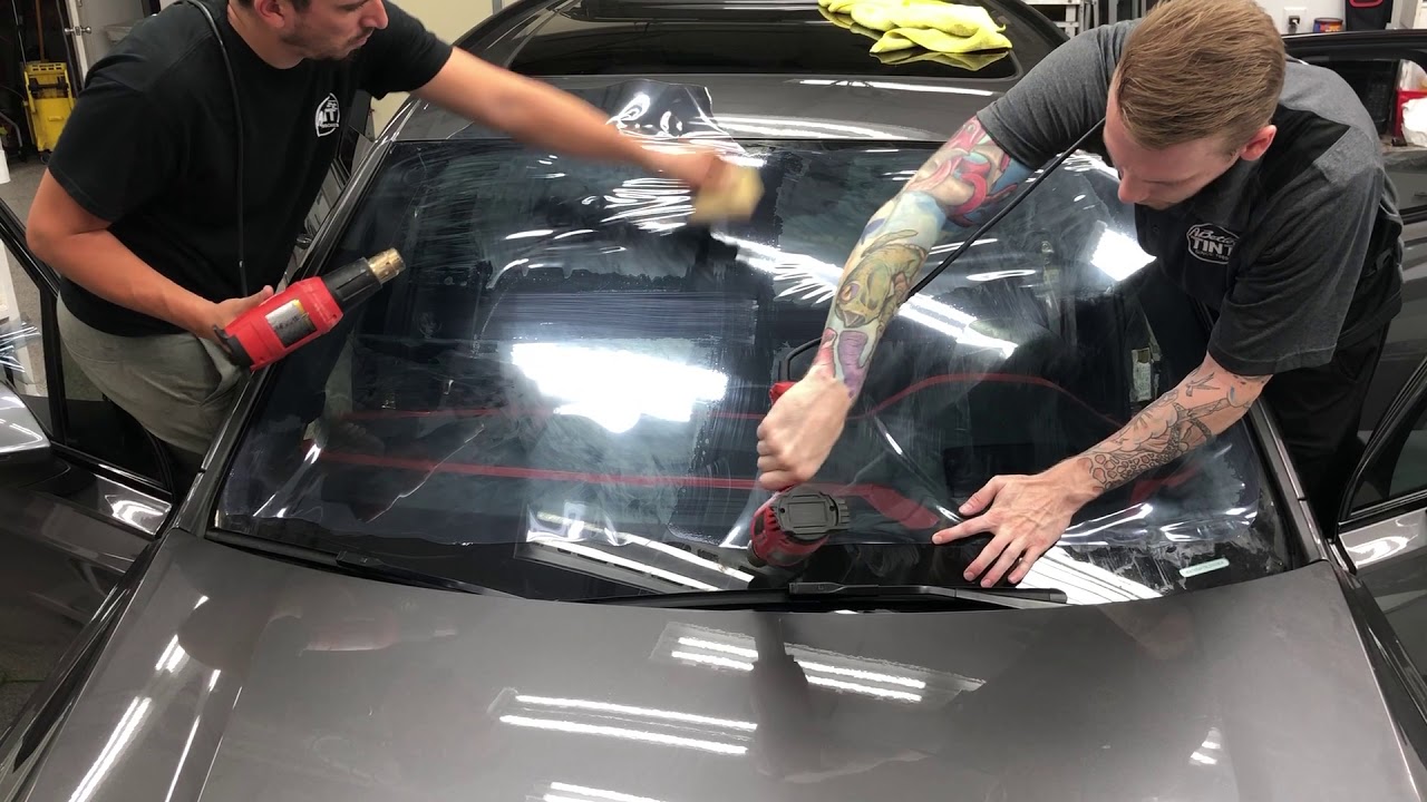 3M Crystalline 70 tint windshield pocket shrink vs pull heat shrink