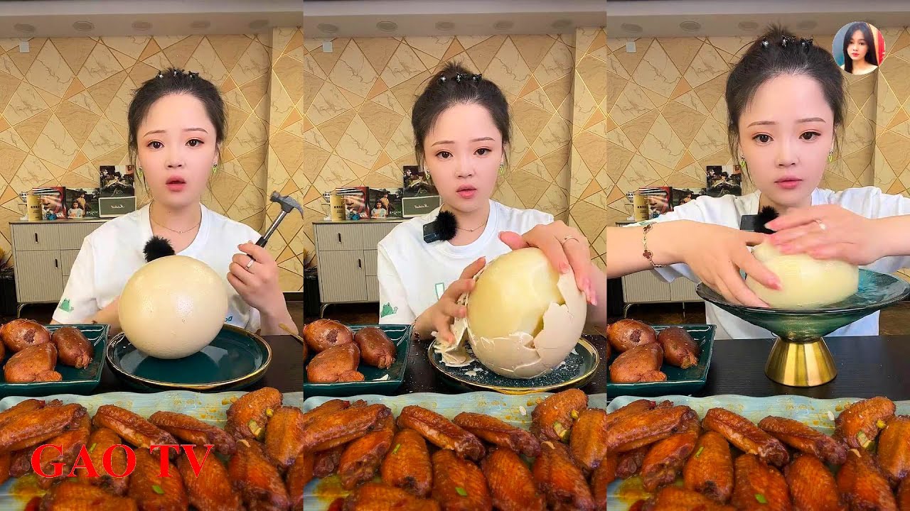 【XIAOYU GAOTV】대창 동파육 새우 족발 중국 먹방 샤오위 실시간라이브편집。EATING SHOW。N01。290622。7