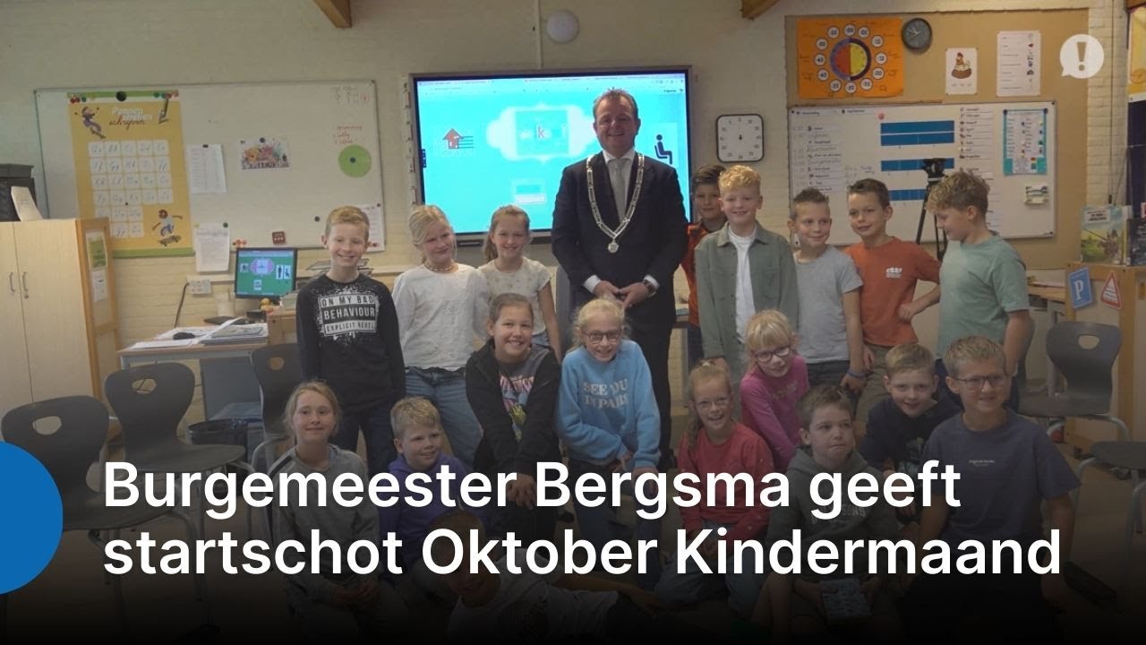 ZO!34 - Burgemeester Bergsma geeft startschot Oktober Kindermaand