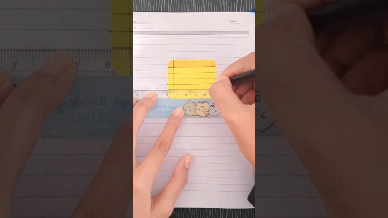 EASY POST IT NOTES IDEA 😍 #creativeideas #viral #notes #easydiy #unik