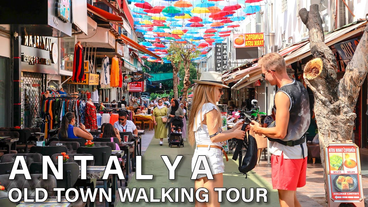 Antalya Old Town Walking Tour Turkey 4K