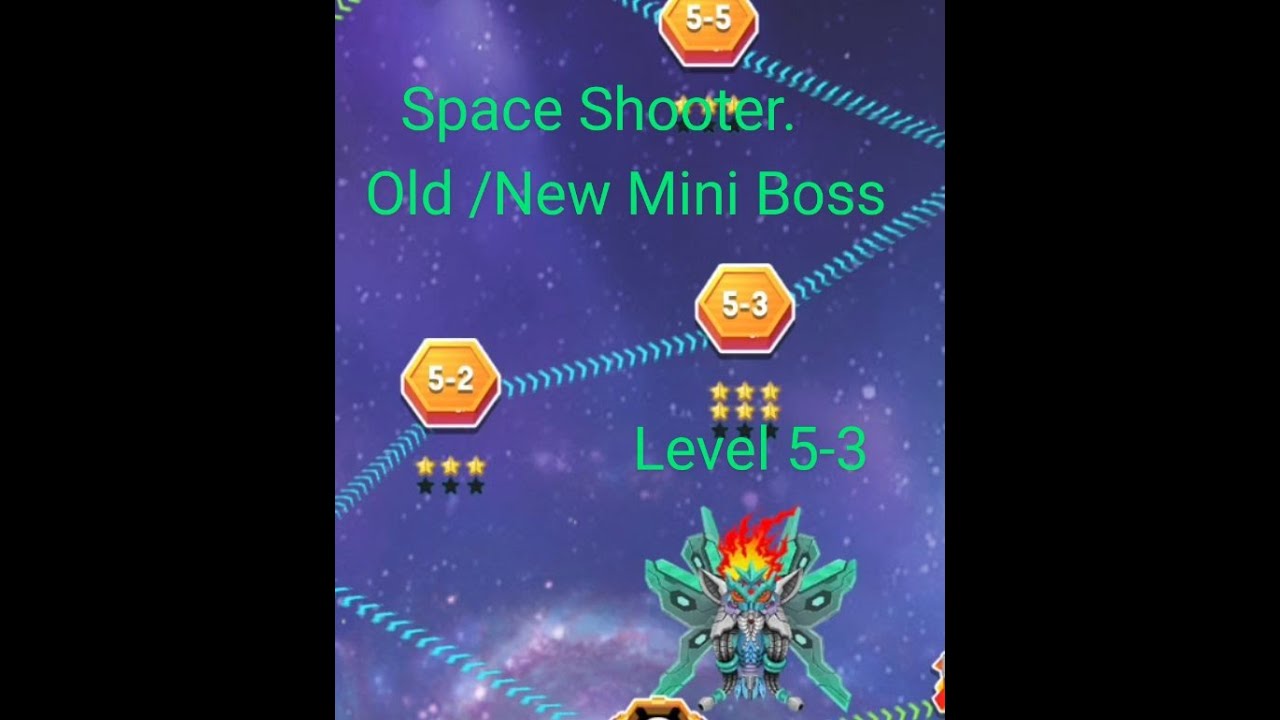 Space Shooter. OLD / NEW Mini-Boss level 5.3 evolution 2023 to 2025
