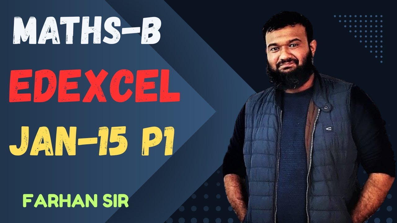 JAN-2015 P1 SOLUTION EDEXCEL: MATHS-B BANGLA LECTURE