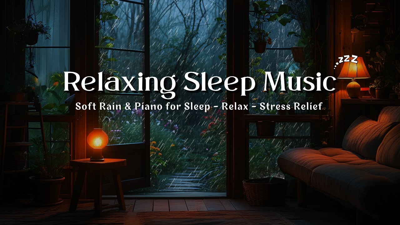 🌧️ Rain Sounds Study and Sleep 🌙 Relaxing Piano Music for Focus & Deep Sleep Peaceful Dreams