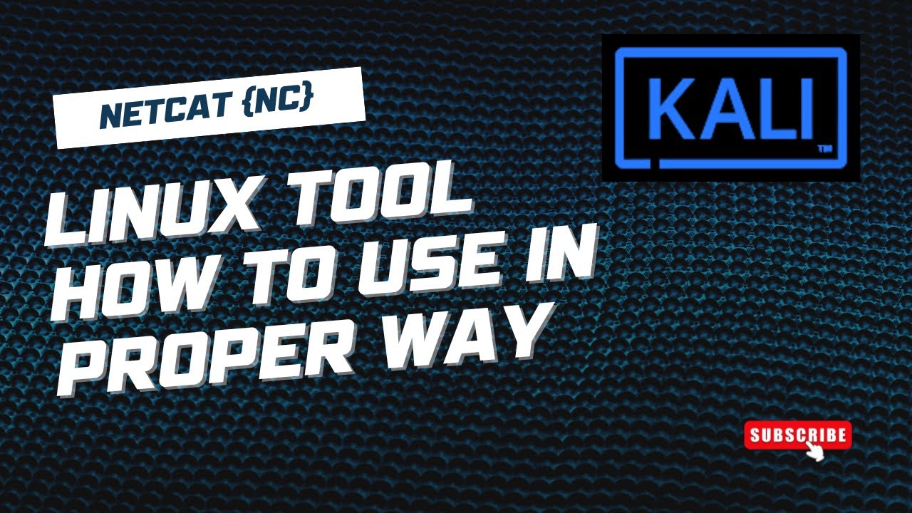 How to use the tool netcat (nc) in kali linux