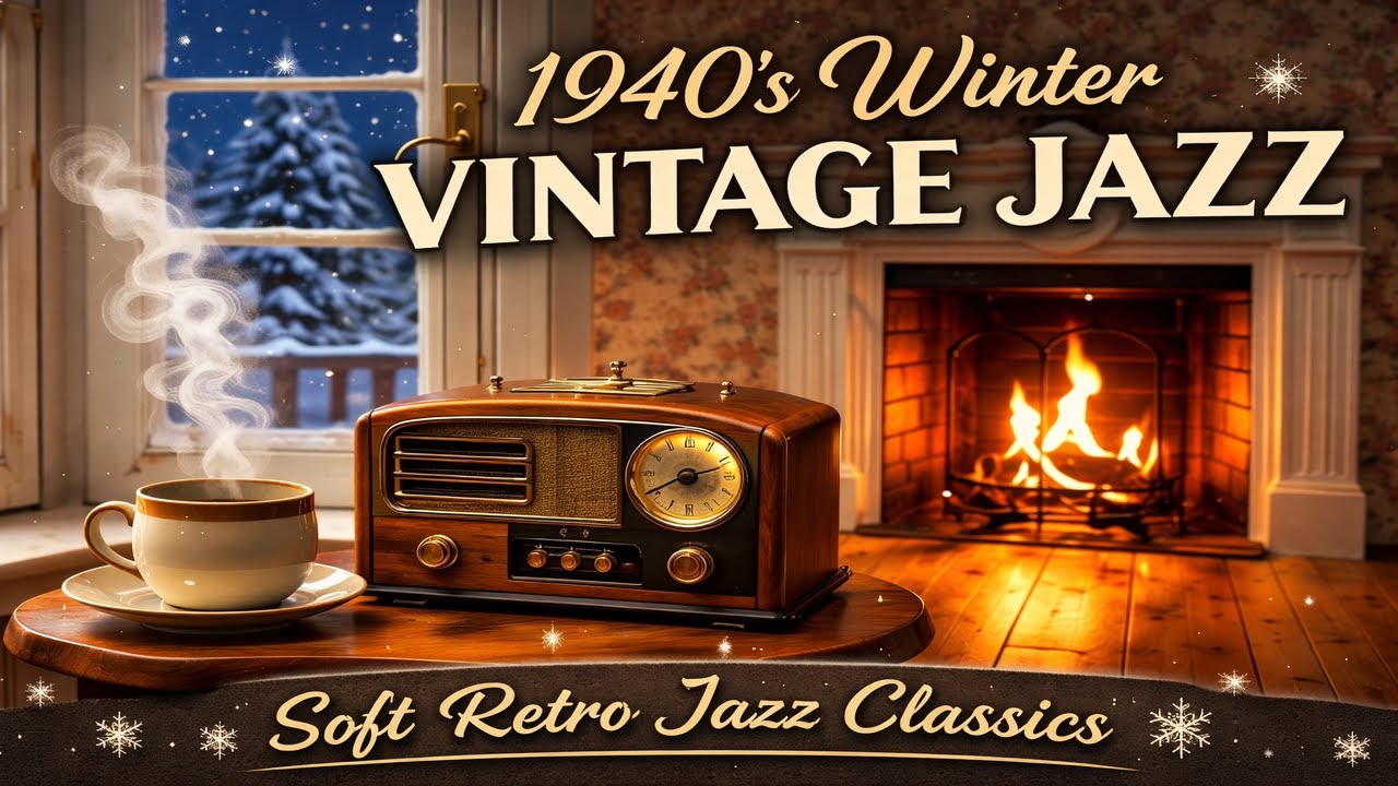1940’s Winter Vintage Jazz – Soft Retro Jazz Classics ❄️