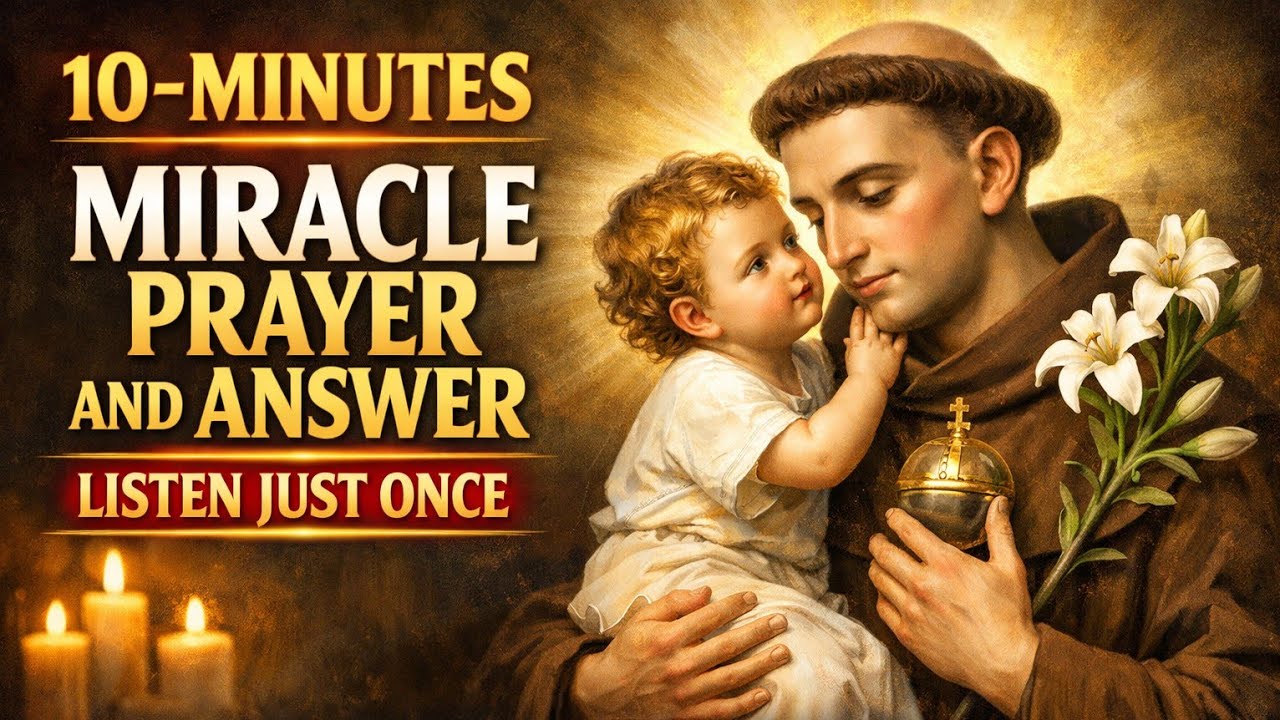 🙏 20-MINUTE URGENT PRAYER FOR BLESSINGS AND A POWERFUL BREAKTHROUGH 🙏Through Saint Anthony of Padua
