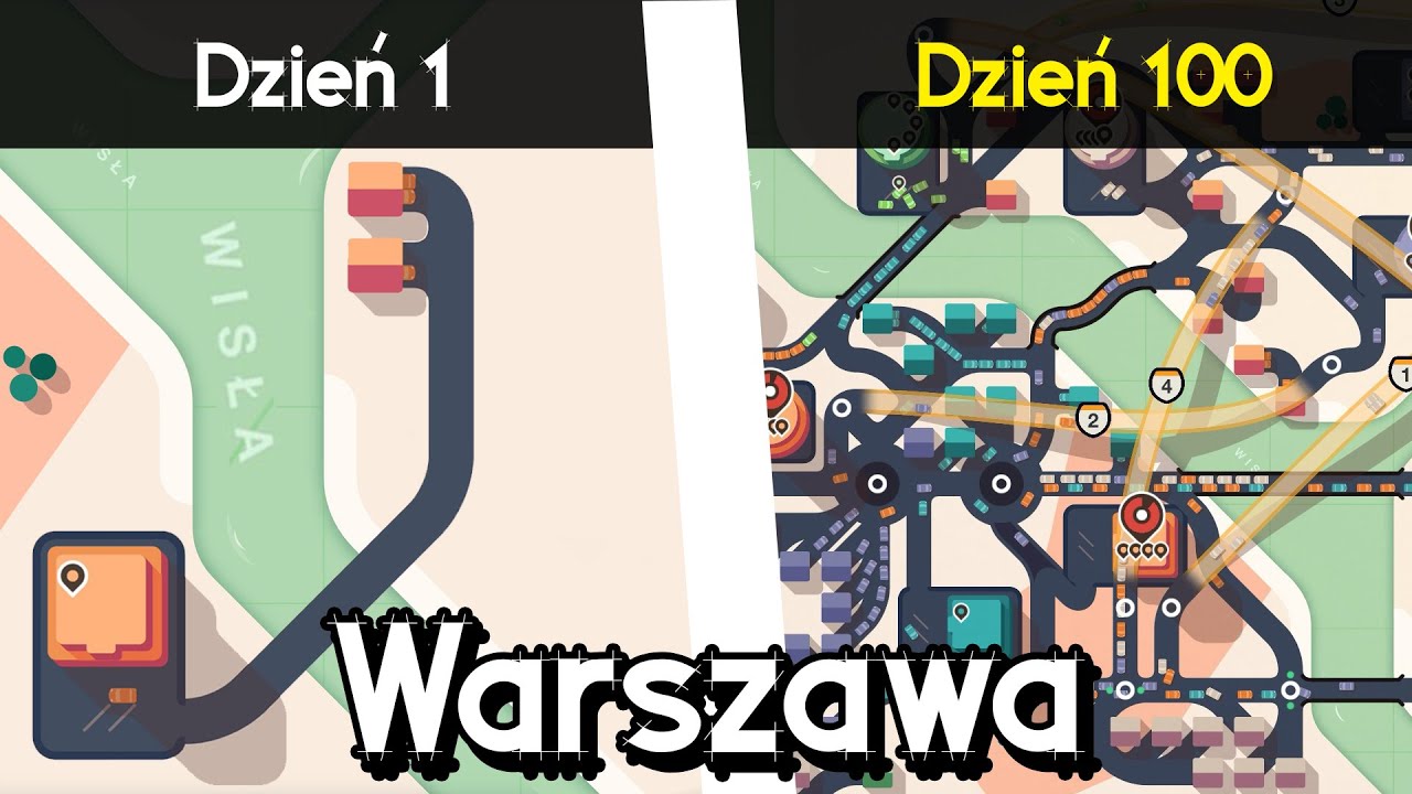 Czy stworzę Warszawę, w kt&oacute;rej nie będzie ŻADNYCH KORK&Oacute;W?! - Mini Motorways