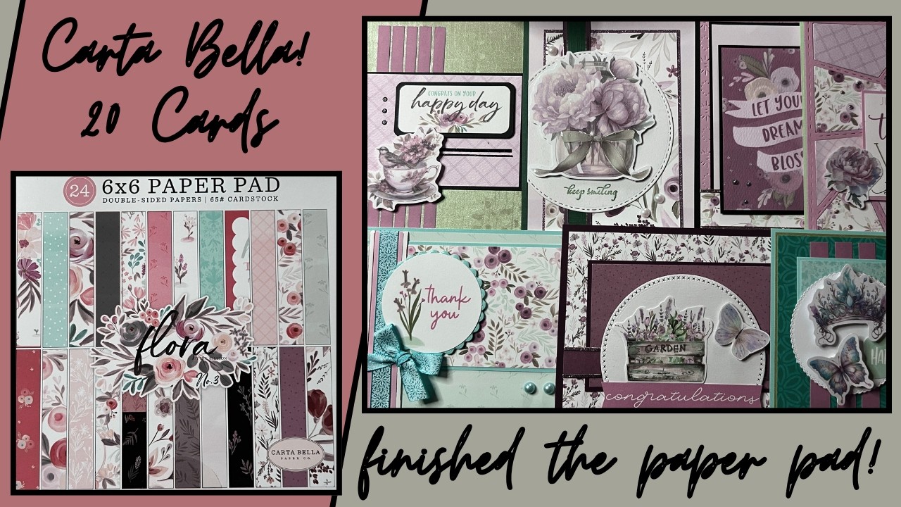 Carta Bella❣️ 20 открыток - Flora No.3 - завершила коллекцию бумаги❣️
