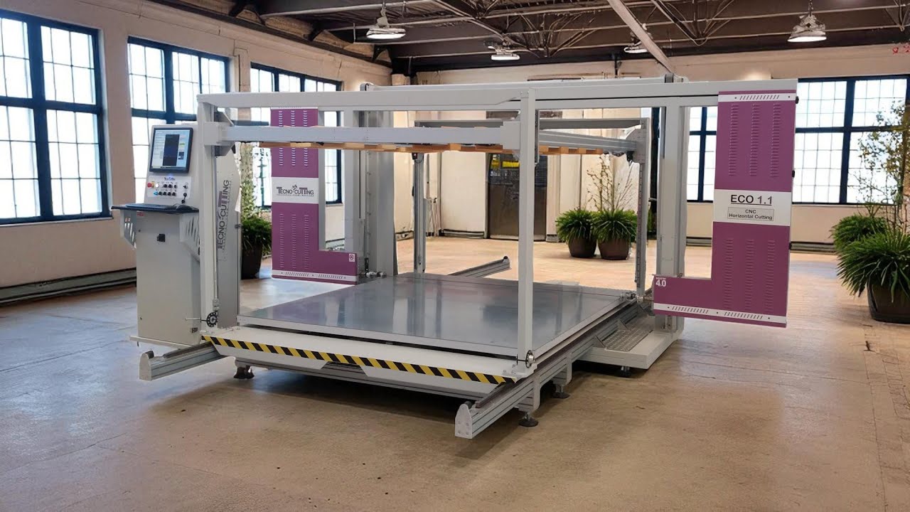 ECO 1.1 POLYURETHANE FOAM CNC CONTOUR CUTTING MACHINE , SAGOMATRICE  A LAMA TAGLIO POLIURETANO