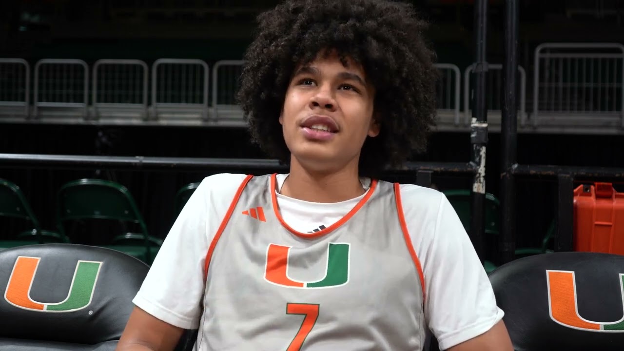 Kyshawn George, Miami guard answers questions
