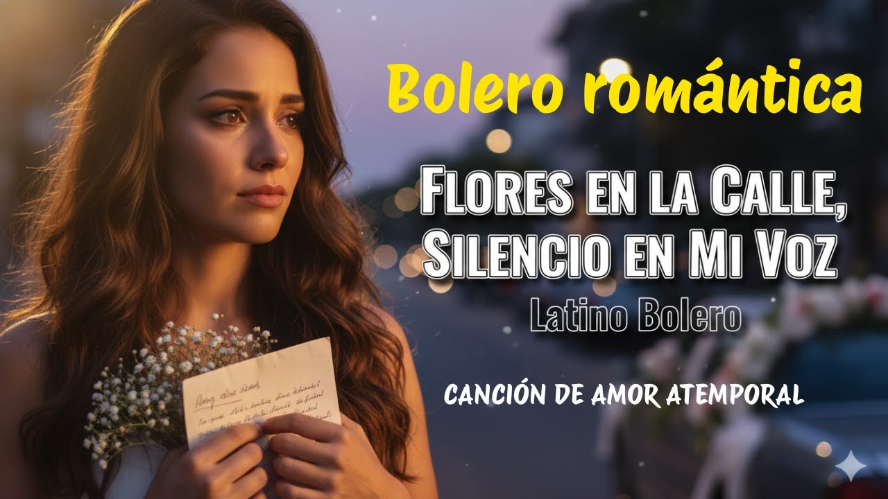 Flores en la Calle, Silencio en Mi Voz, Bolero Romántico Español, Letra, Latino Bolero