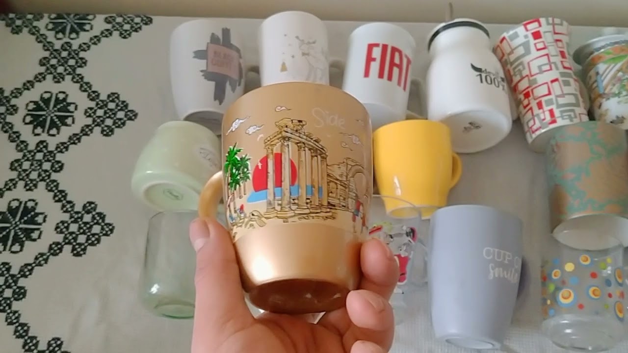 meşhur bardak koleksiyonu bardaklarım