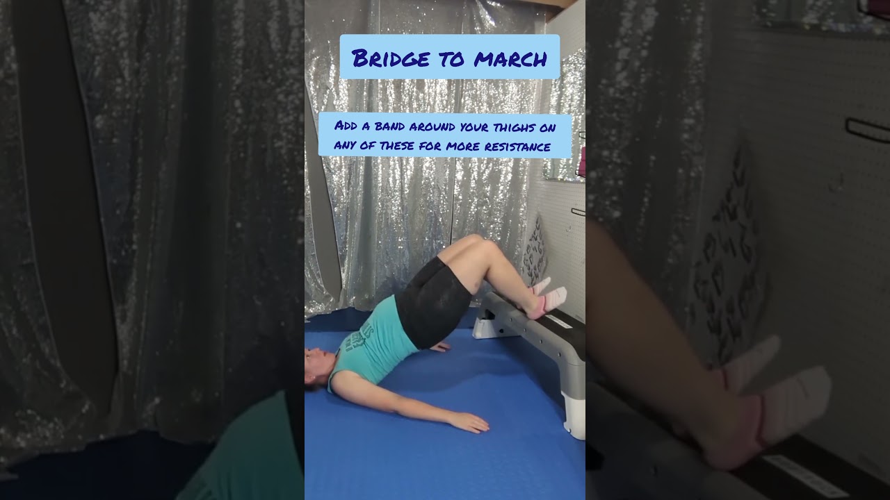 Glute Bridge Variations: Strengthen your glutes, hips, and core with these moves! 🍑🔥