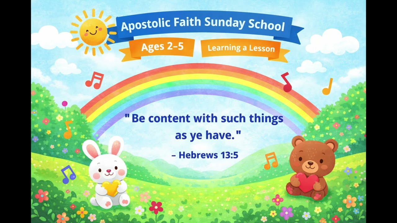 [Primary Pal - Lesson 17c] Learning a Lesson | Apostolic Faith Sunday School