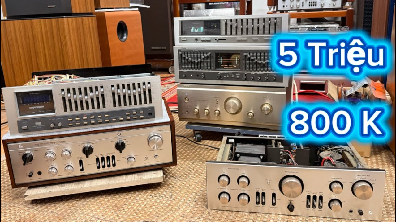 5 triệu 800 K | Denon 2000 iv | Victor Sea80 | Victor Sea60 | Luxman 309V | Sansui Se9 | Yamaha 1500