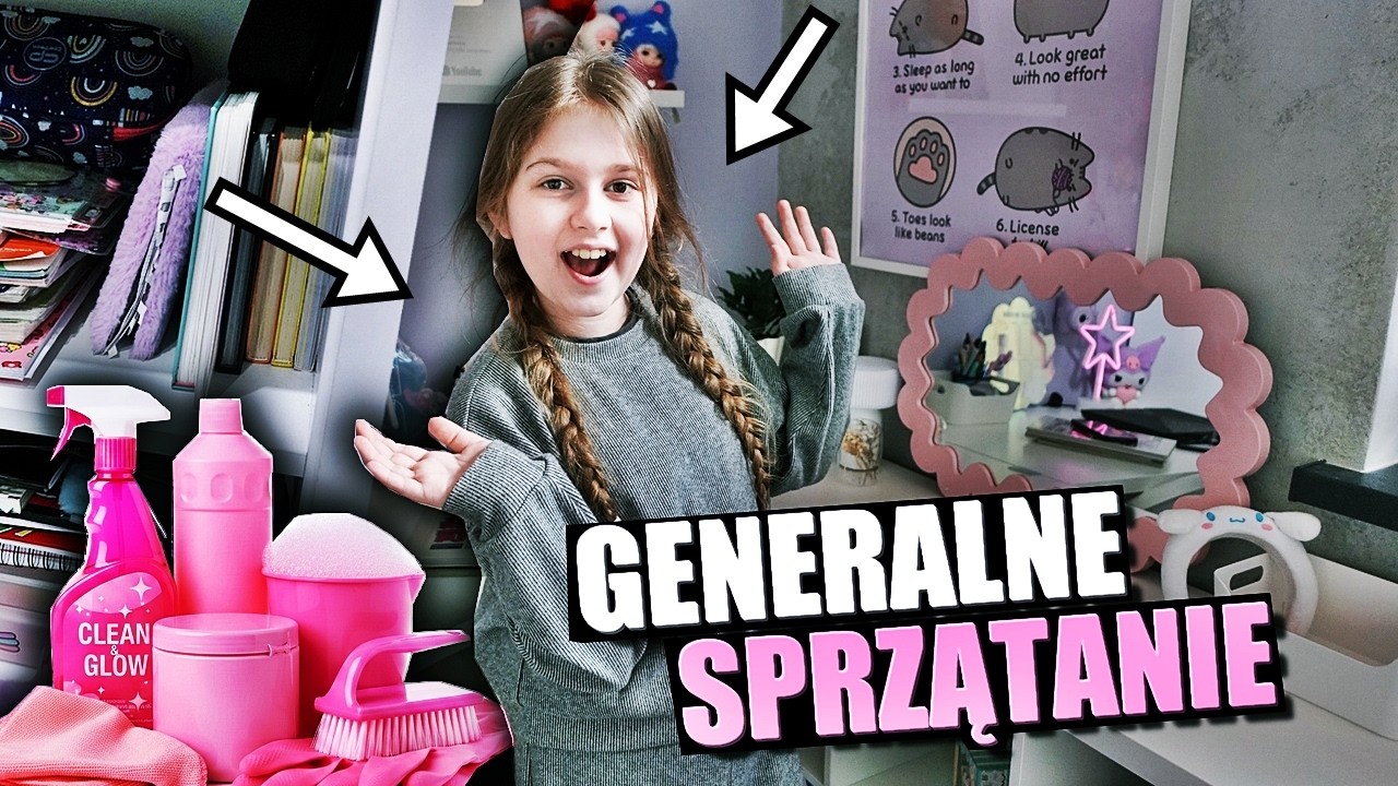 GENERALNE SPRZĄTANIE W POKOJU OLIWKI 💜 POWRÓT DO SZKOŁY PO FERIACH 😭