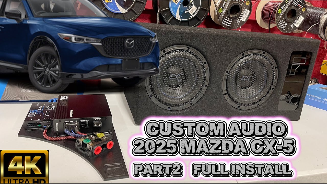 Part2 2025 MAZDA CX5 @AudioControlCar CUSTOM Install DUAL 8” SUBWOOFER, EPIC1000 AMPLIFIER, LC2I Pro