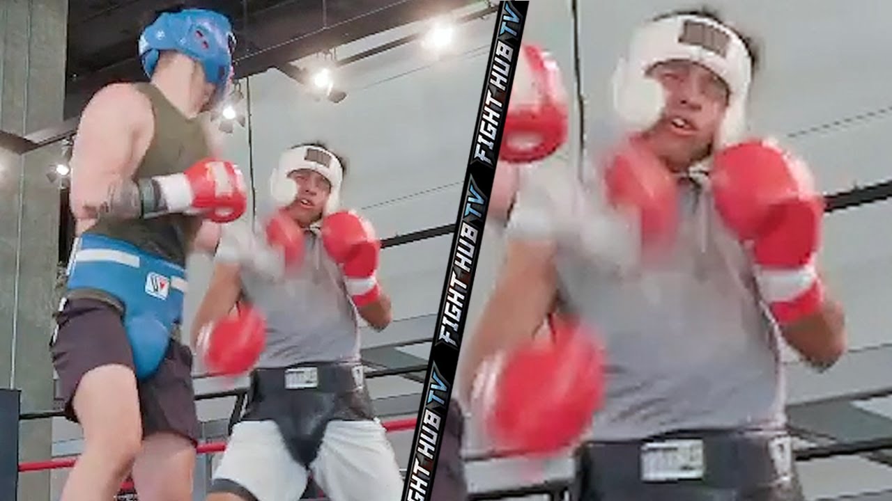 RYAN GARCIA ALMOST KNOCKS SPARRING PARTNER OUT WITH WICKED LEFT HOOK! BEGINS CAMP FOR EMMANUEL TAGOE